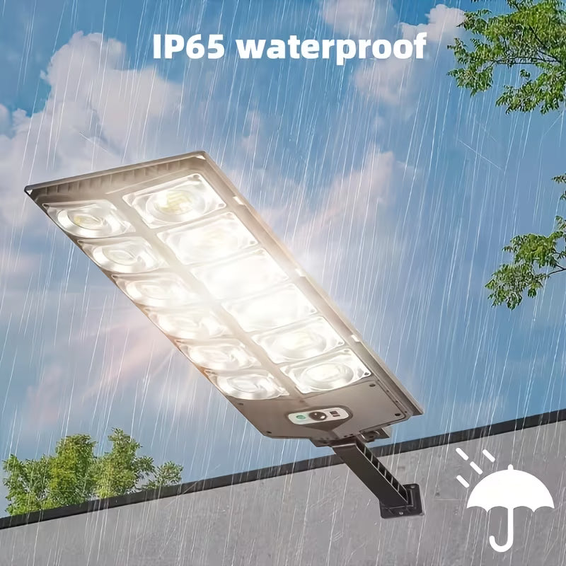 360LED Solar Outdoor Light, 8500K Extremely Bright Solar Power, 3 Detection Modes