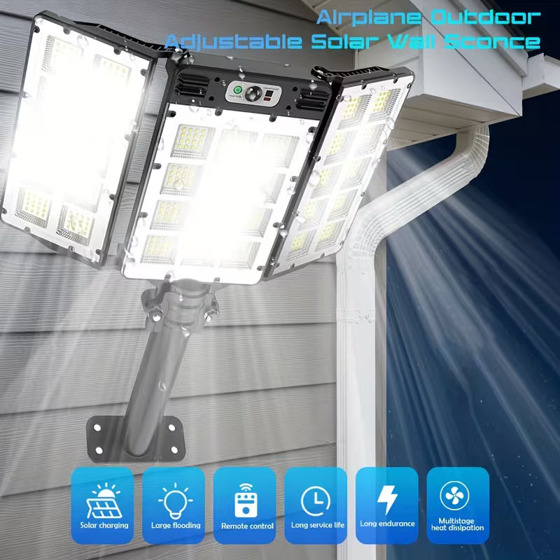 Solar Street Light Outdoor, 800 LED Commercial Parking Lot