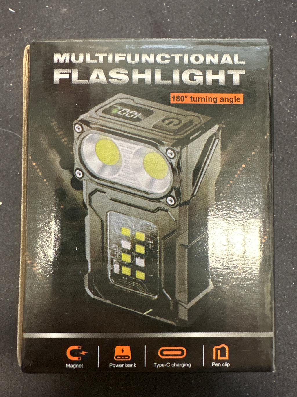 Multifunctional Flashlight 180angle turning angle