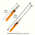 8-Pound Magnetic Pickup Tool with Ergonomic Orange Grip, Extendable Stainless Steel Rod