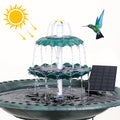 Three Layer Flowing Solar Bird Bathtub, Single-layer Solar Bird Bathtub Fountain