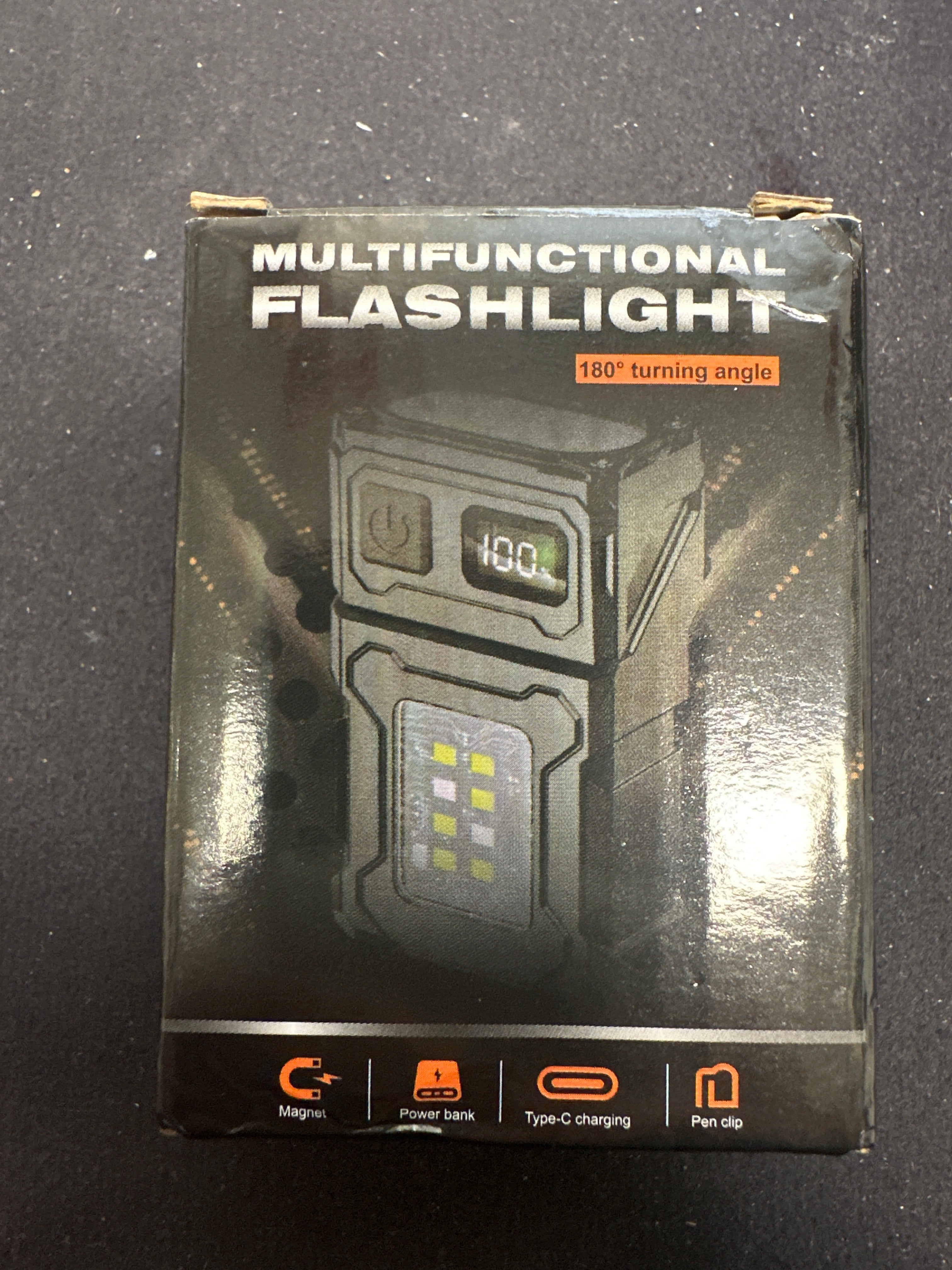 Multifunctional Flashlight 180angle turning angle