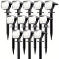 12pcs Solar Lights Outdoor, Solar Spotlights Outdoor