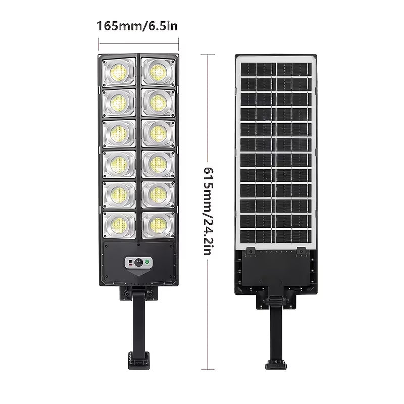 360LED Solar Outdoor Light, 8500K Extremely Bright Solar Power, 3 Detection Modes